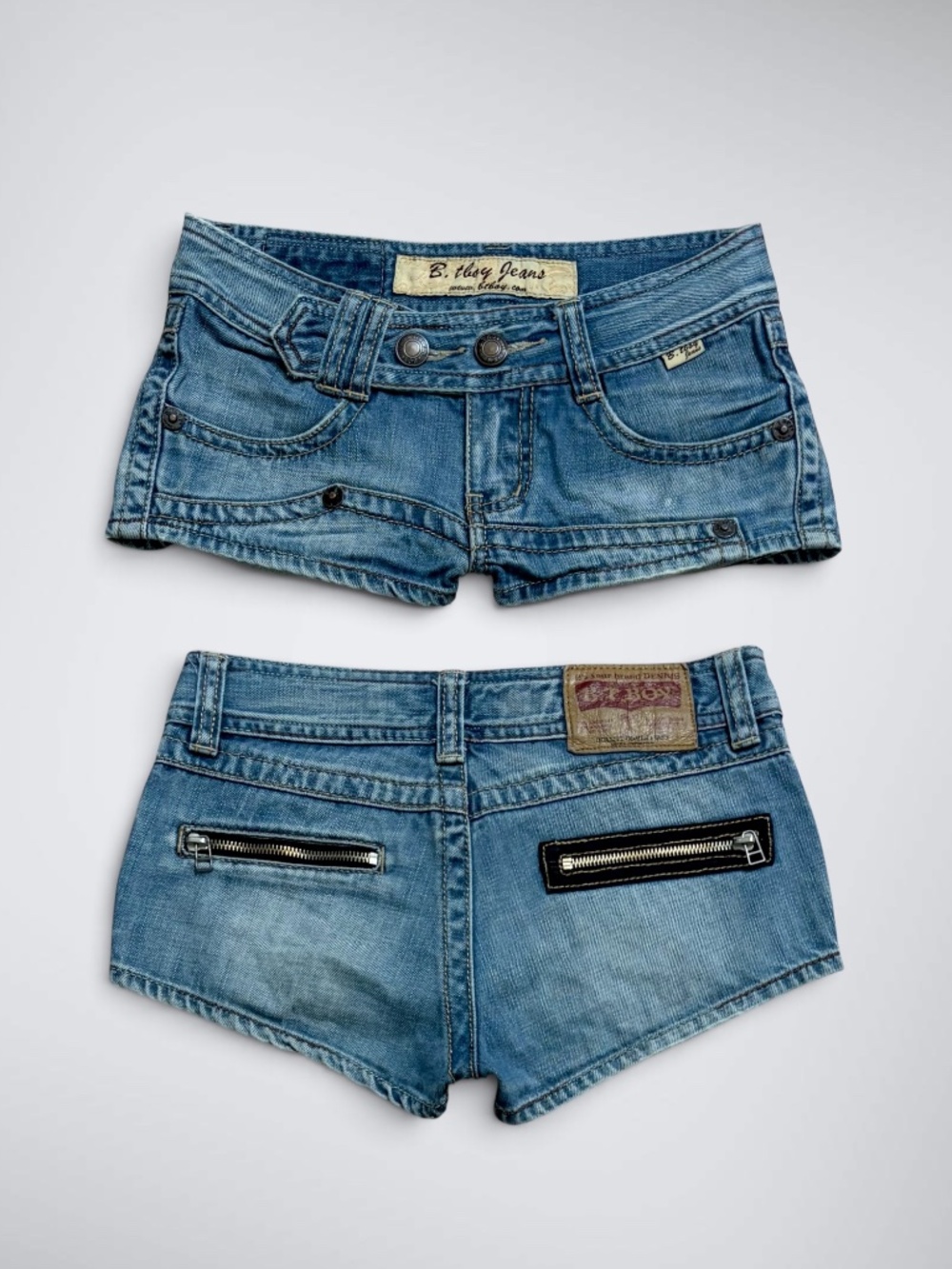 Vintage 2000s BT Boy Jeans Ultra Low Rise Denim Booty Shorts